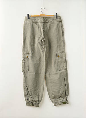 Pantalon drept buzunare verde LA BRIGADA INTERNACIONAL femeie