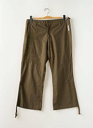 Pantalon trei sferturi verde DESIGUAL femeie