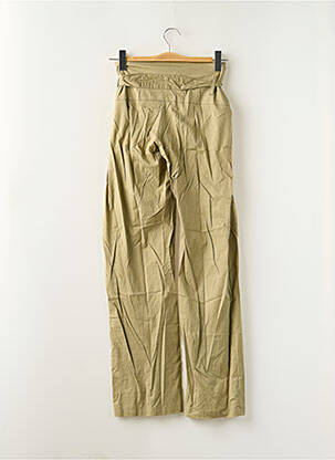 Pantalon drept țesătură poplin mărime normală verde LADY SOUL femeie