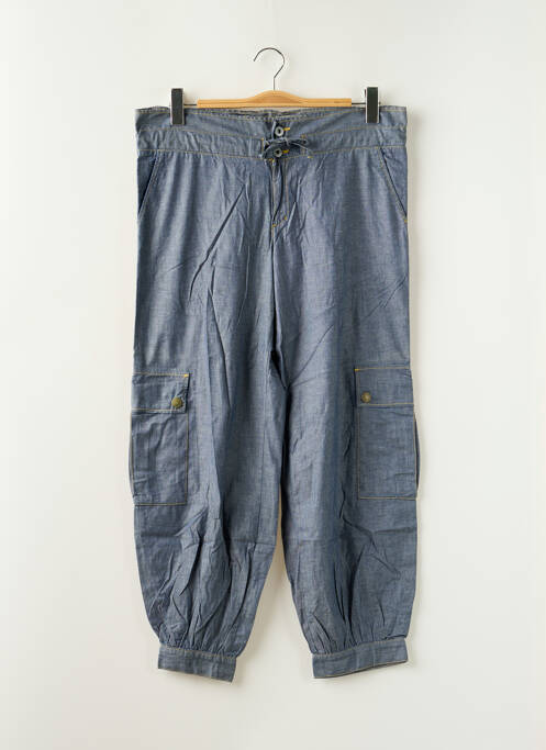 Pantalon larg țesătură poplin mărime normală albastru LA BRIGADA INTERNACIONAL femme