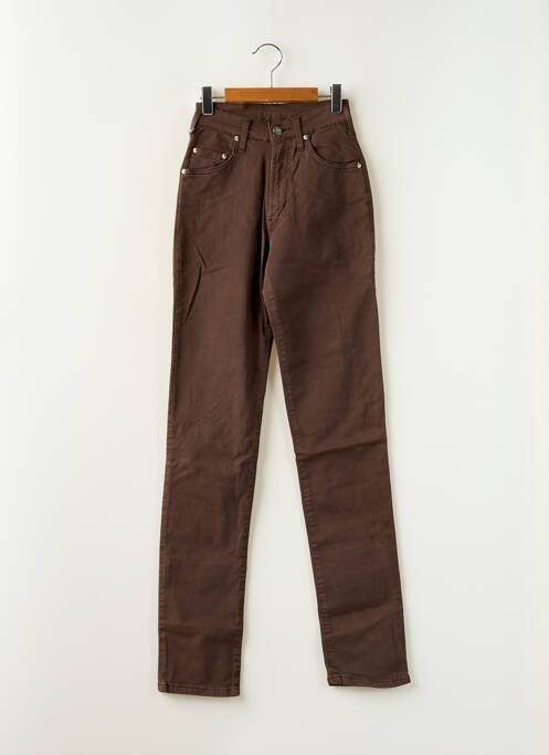 Blugi cu croială slim maro CINNAMON femeie