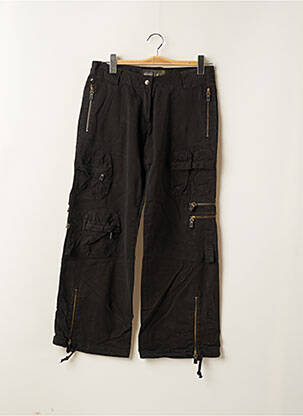 Pantalon cargo croială dreaptă negru RWD femeie