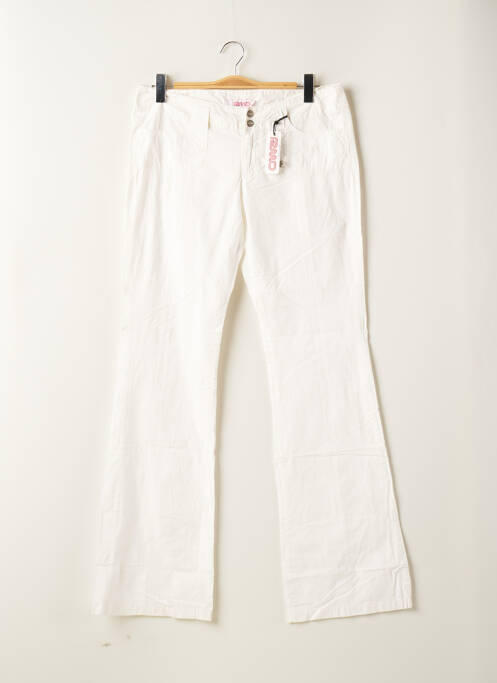 Pantalon evazat bej RWD femeie