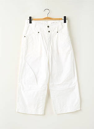 Pantalon trei sferturi alb TEDDY SMITH femeie