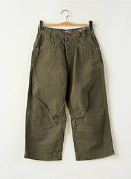 Pantalon 7/8 țesătură poplin mărime normală verde TEDDY SMITH bărbat