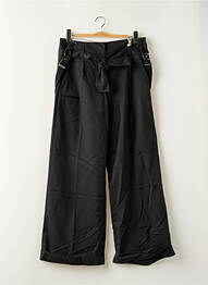 Pantalon drept țesătură poplin mărime normală negru LTB femeie
