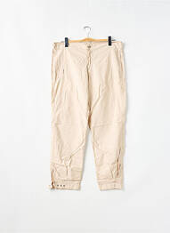 Pantalon 7/8 țesătură poplin bej SCHOOL RAG femme