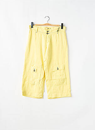 Pantalon trei sferturi galben SCHOOL RAG femeie