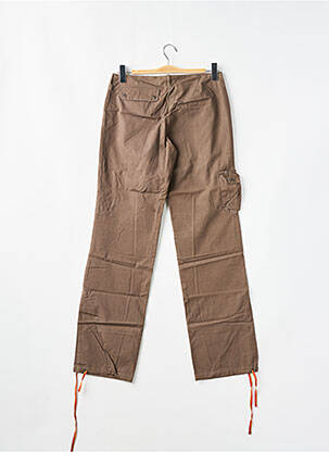 Pantalon cargo croială dreaptă talie joasă maro SESSUN bărbat