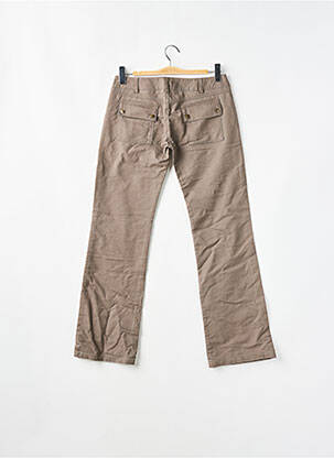 Pantalon drept elasticitate talie joasă maro SESSUN femeie