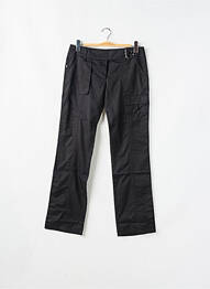 Pantalon drept țesătură poplin talie joasă negru SESSUN femeie