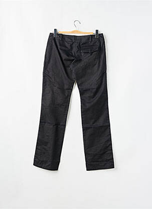 Pantalon drept țesătură poplin talie joasă negru SESSUN femeie