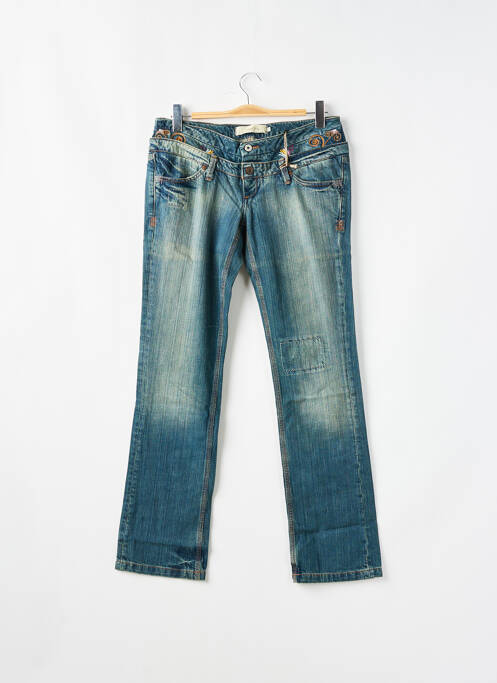 Blugi cu croială dreaptă albastru SCHOOL RAG femeie