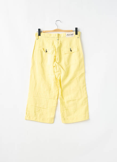 Pantalon trei sferturi galben SCHOOL RAG femeie