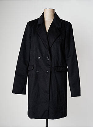 Palton lung croială dreaptă fără glugă negru DN.SIXTY SEVEN femeie