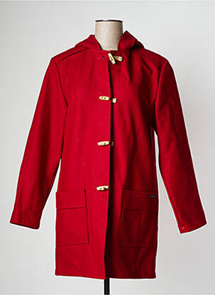 Palton lung roșu BREIZH ANGEL femeie