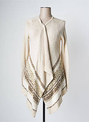 Vestă cu mâneci lungi bej DN.SIXTY SEVEN femeie