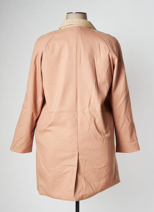 Palton lung roz BONSUI femeie