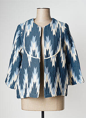 Jachete casual guler rotund albastru EMA BLUE'S femeie