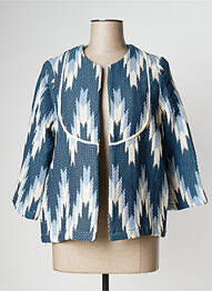 Jachete casual guler rotund albastru EMA BLUE'S femeie