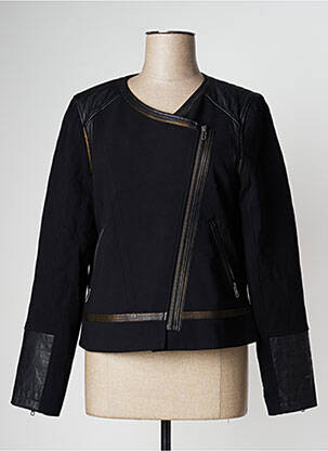 Jachete casual guler tip costum negru 2 TWO femeie