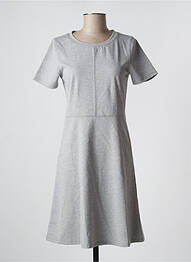 Rochie midi mâneci scurte mâneci scurte gri ICHI femme