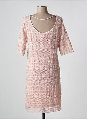 Rochie midi mâneci scurte mâneci scurte roz VILA femeie