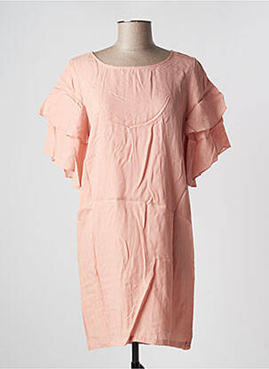 Rochie scurtă mâneci scurte mâneci scurte roz MINIMUM femeie