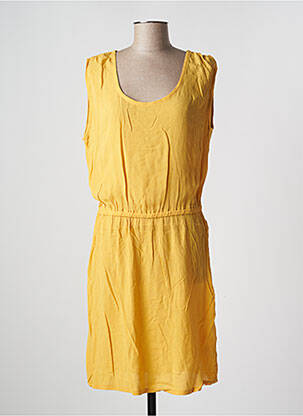 Rochie midi galben ICHI femeie