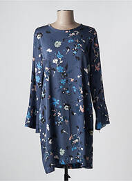 Rochie scurtă mâneci 3/4 mâneci 3/4 albastru PLEASE femme