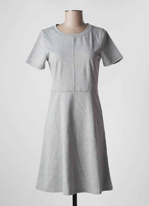 Rochie midi gri ICHI femeie