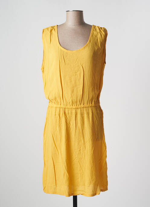 Rochie midi galben ICHI femeie