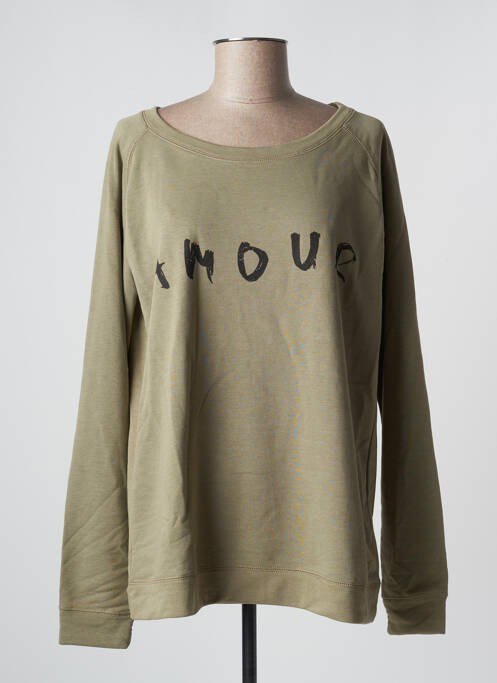 Hanorac verde AN FAMILLE femeie