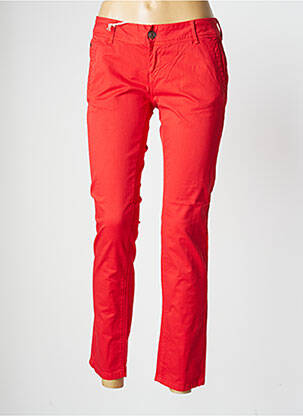 Pantalon 7/8 elasticitate talie joasă roșu DN.SIXTY SEVEN femeie