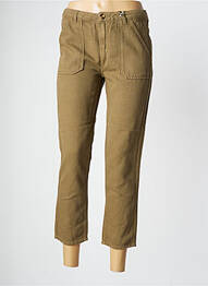 Pantalon 7/8 închidere cu fermoar sub clapetă cu nasturi mărime normală verde LABDIP femme