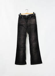Pantalon evazat elasticitate talie înaltă negru SCHOOL RAG femme