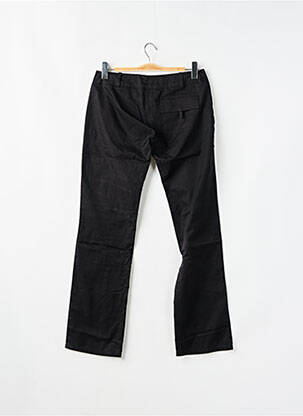 Pantalon 7/8 țesătură poplin talie joasă negru SESSUN femeie