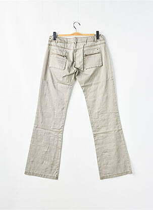 Pantalon drept elasticitate talie joasă verde SESSUN femeie