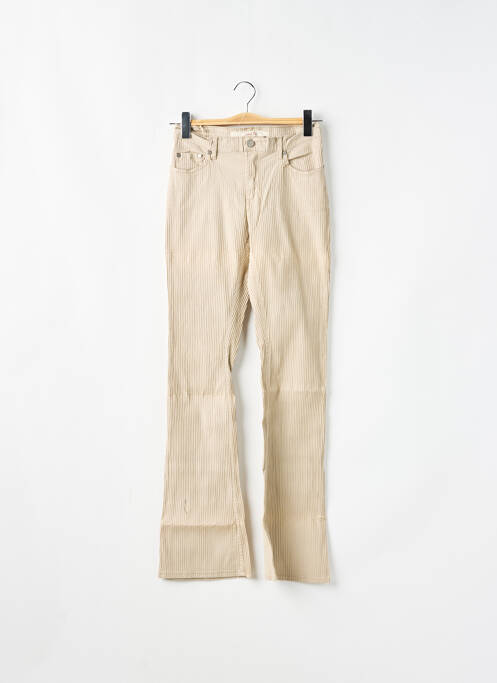 Pantalon evazat bej SCHOOL RAG femeie