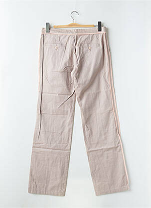 Pantalon drept țesătură poplin talie joasă roz LADY SOUL femeie