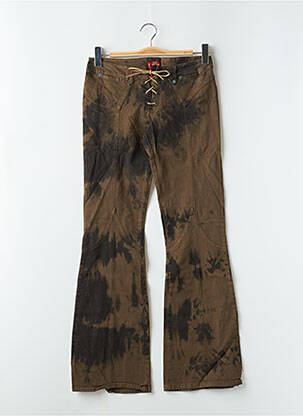 Blugi cu croială evazată maro LONSDALE femeie