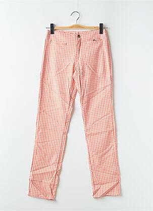 Pantalon slim talie înaltă talie înaltă roșu MANLY femeie