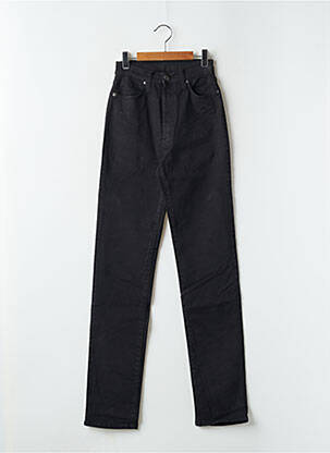 Pantalon slim talie înaltă talie înaltă negru TEDDY SMITH femeie