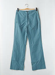 Pantalon chino țesătură poplin talie înaltă albastru BE YOU K femeie