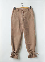 Pantalon drept țesătură poplin mărime normală bej BE YOU K femeie