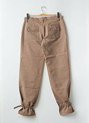 Pantalon drept țesătură poplin mărime normală bej BE YOU K femeie