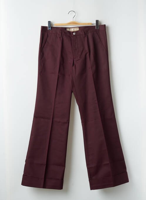 Pantalon drept țesătură poplin mărime normală violet FREEMAN T.PORTER femme