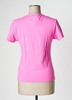 Tricou serigrafie mâneci scurte roz PLAYBOY femeie