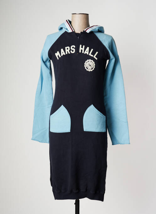 Rochie midi albastru FRANKLIN MARSHALL femeie