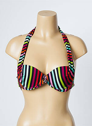 Sutien de costum de baie elasticitate top sutien modelat negru LITTLE MARCEL femeie